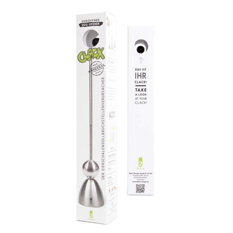 TAKE 2 Germany stainless-steel-clacker-egg-cracker handles eggs of all sizes with gravity