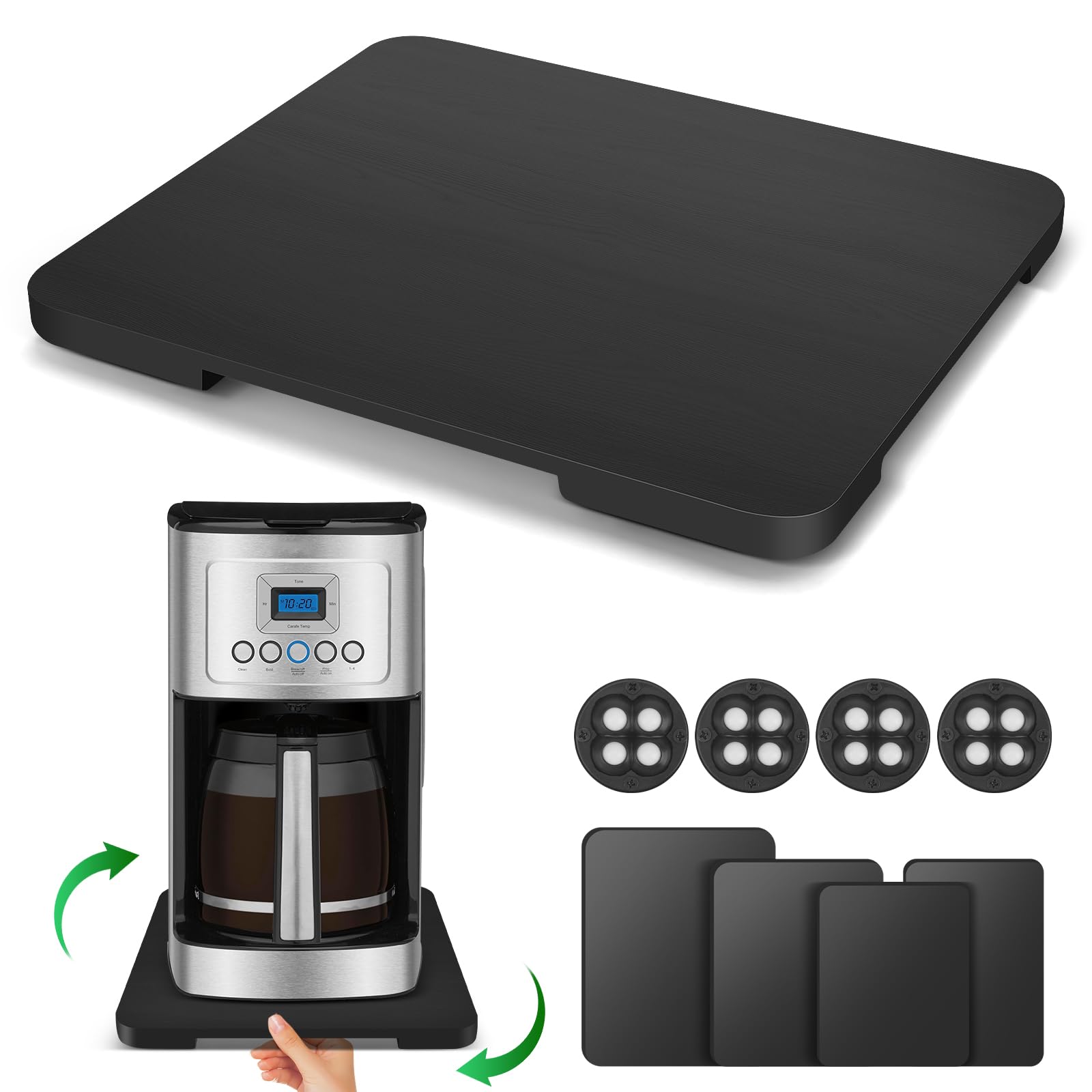 Taladad appliance slider under-cabinet setup enables easy access to a coffee maker