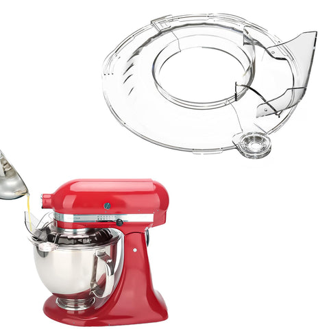 Taladad pouring shield for KitchenAid 4.5-5qt bowl keeps ingredients centered for cleaner mixing.