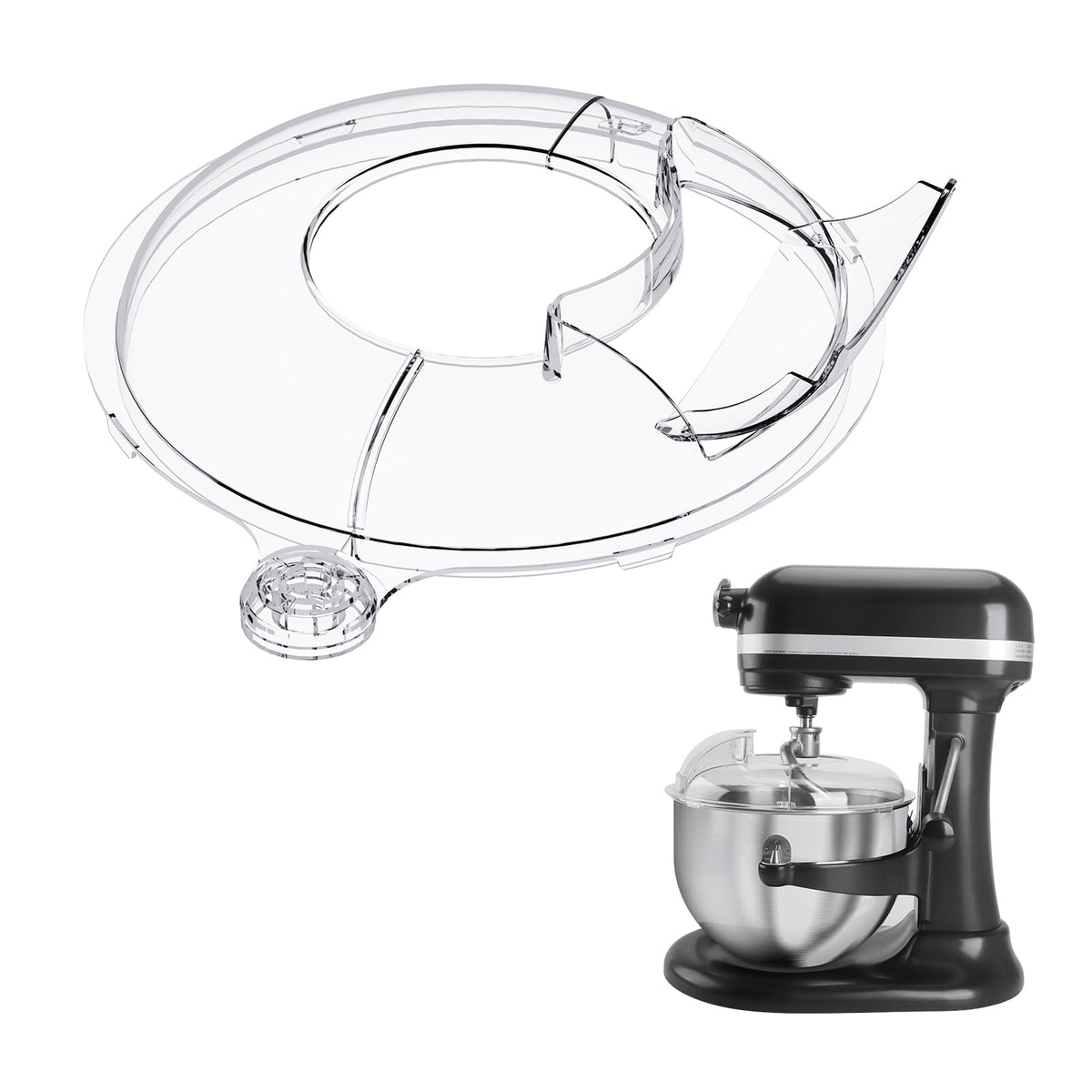 Taladad pouring shield for KitchenAid 6-7 Qt bowl lift enhancing mess-free pouring