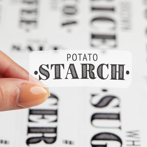 Talented Kitchen 154-label pack covers common pantry items