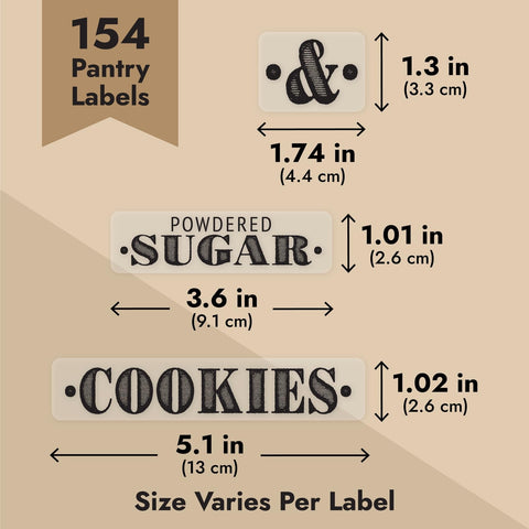 Talented Kitchen farmhouse pantry labels complement rustic kitchen decor