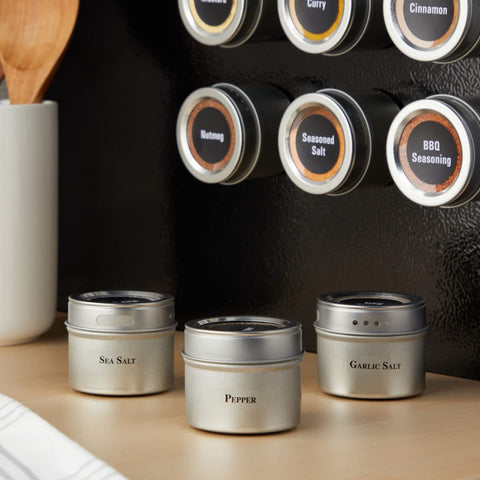 Talented Kitchen labels sheet with 269 adhesives for clear spice identification.