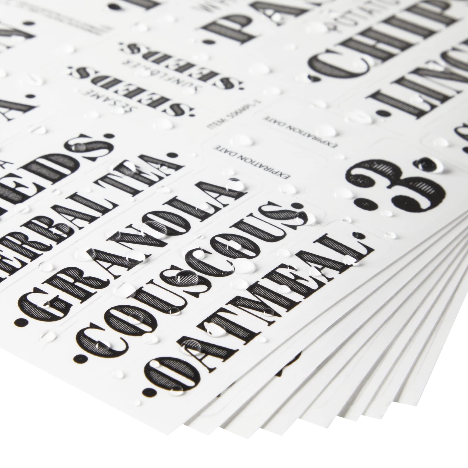 Talented Kitchen labels on kitchen jars for easy recognition