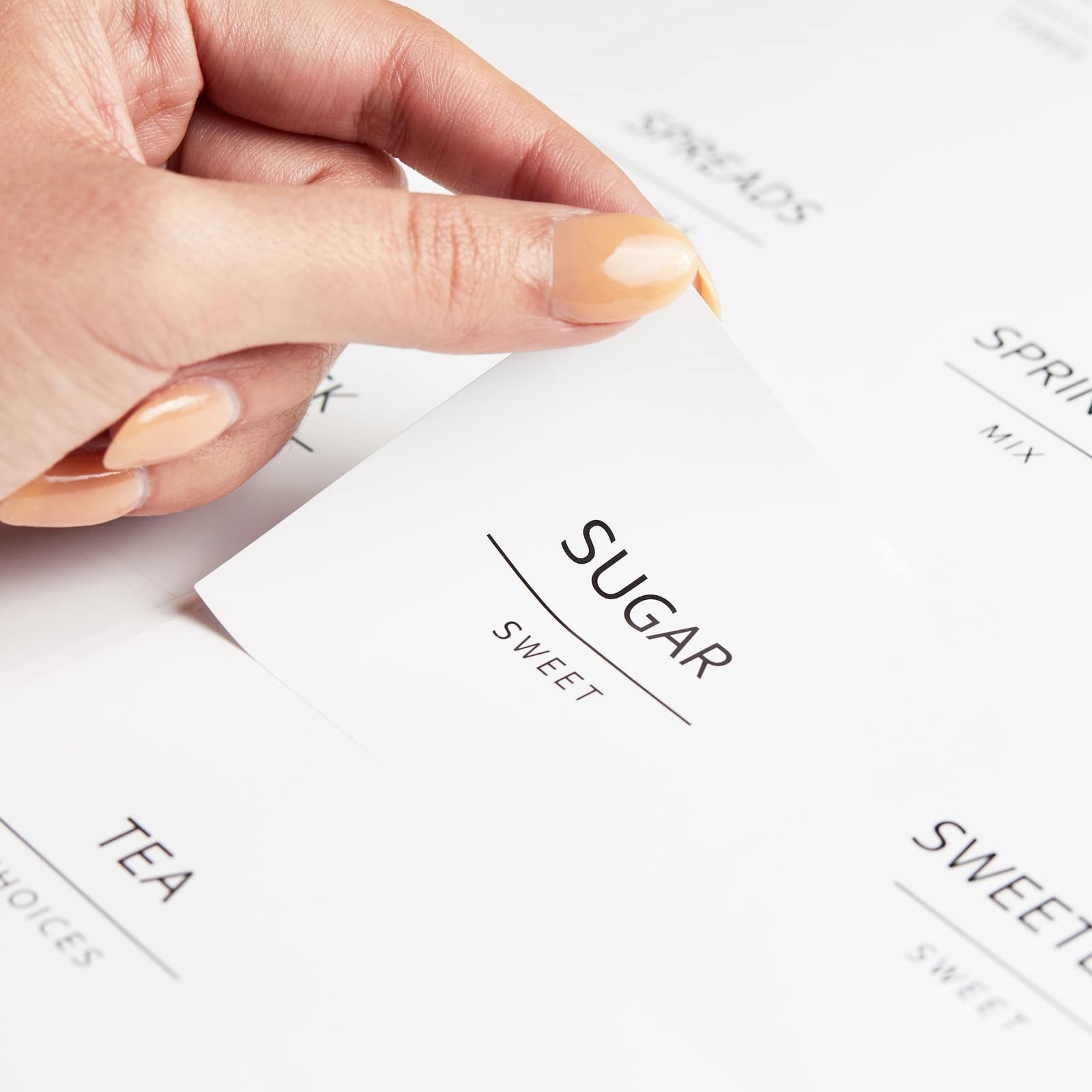 Talented Kitchen number labels enable organized quantity tracking.