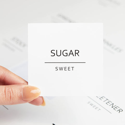 Talented Kitchen water-resistant labels stay legible in humid kitchens.