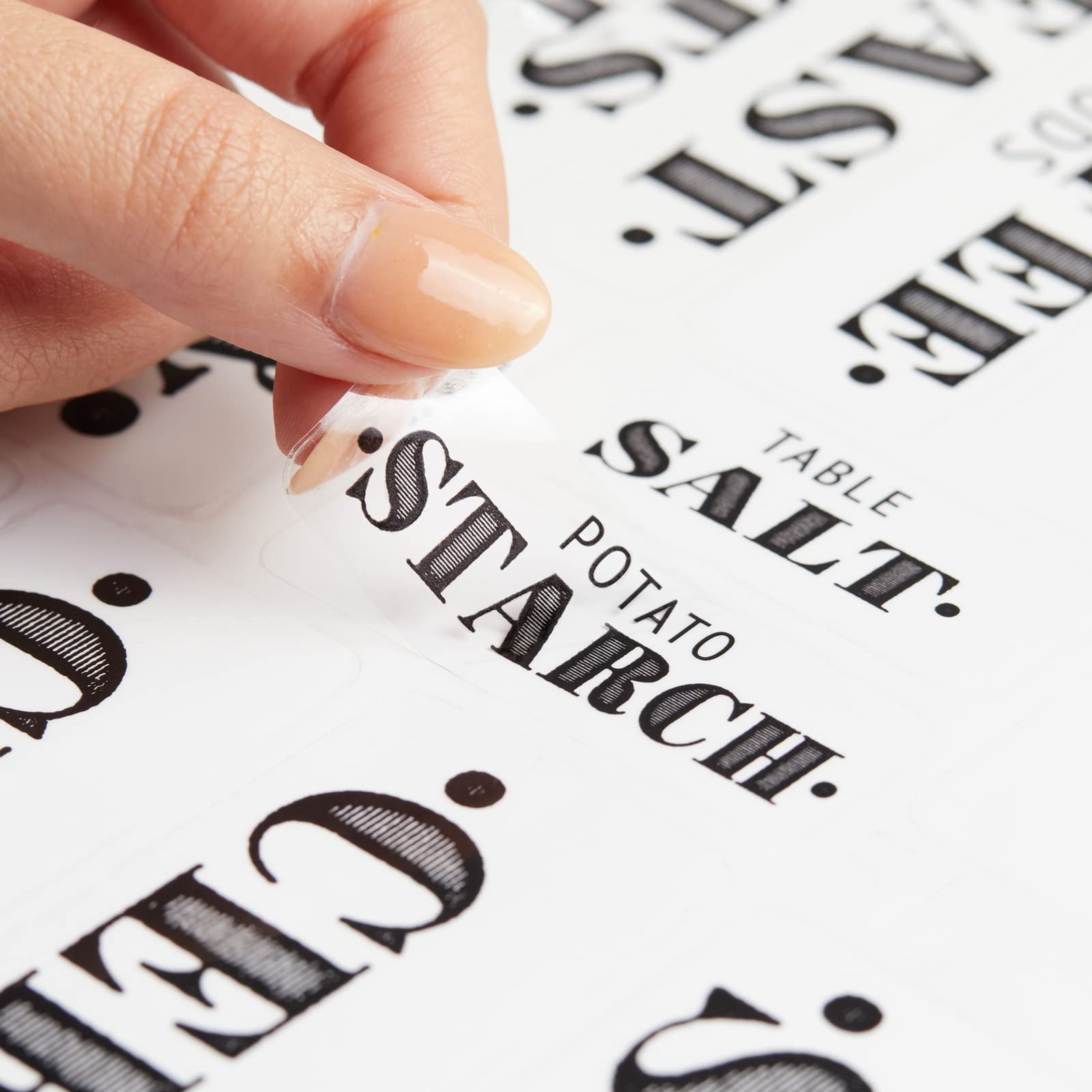 Talented Kitchen repositionable pantry labels adapt to container changes