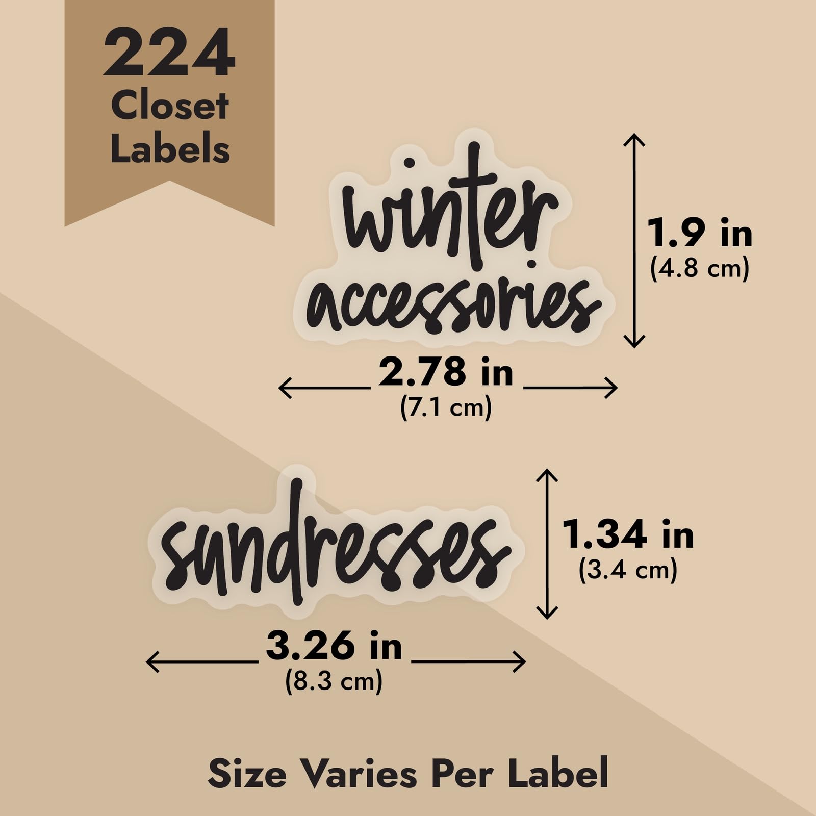 Talented Kitchen script labels on drawers add stylish organization.
