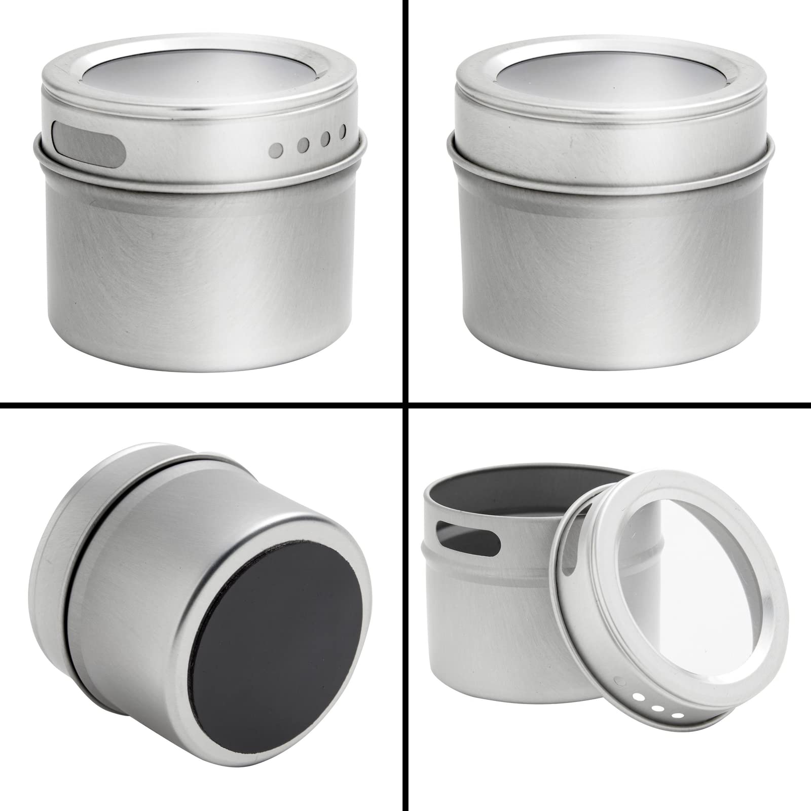 Talented Kitchen stainless steel jars with a sleek, durable design.