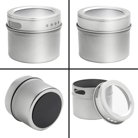 Talented Kitchen stainless steel jars with a sleek, durable design.