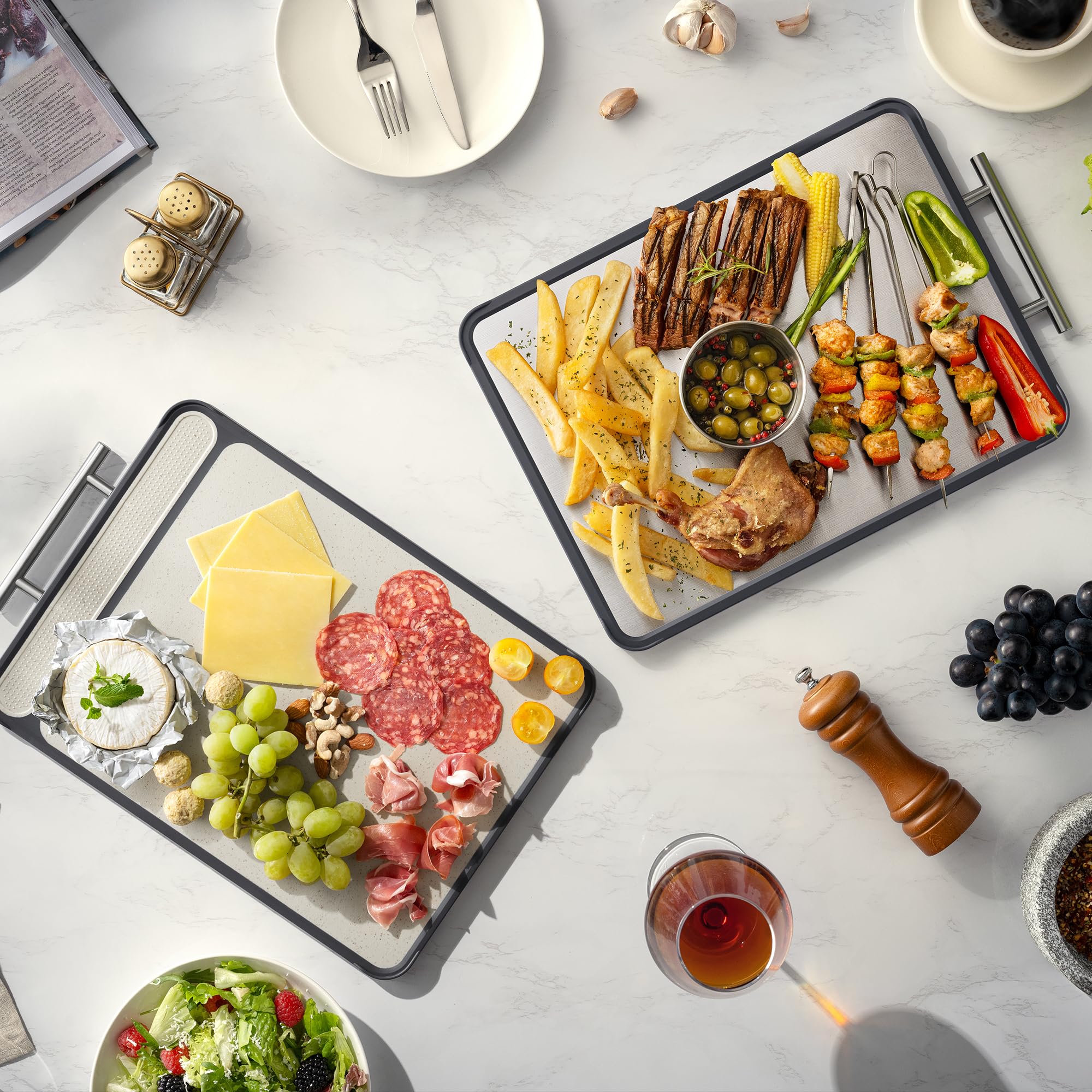 TalingMA cutting board set dual-surface design boosts kitchen hygiene.