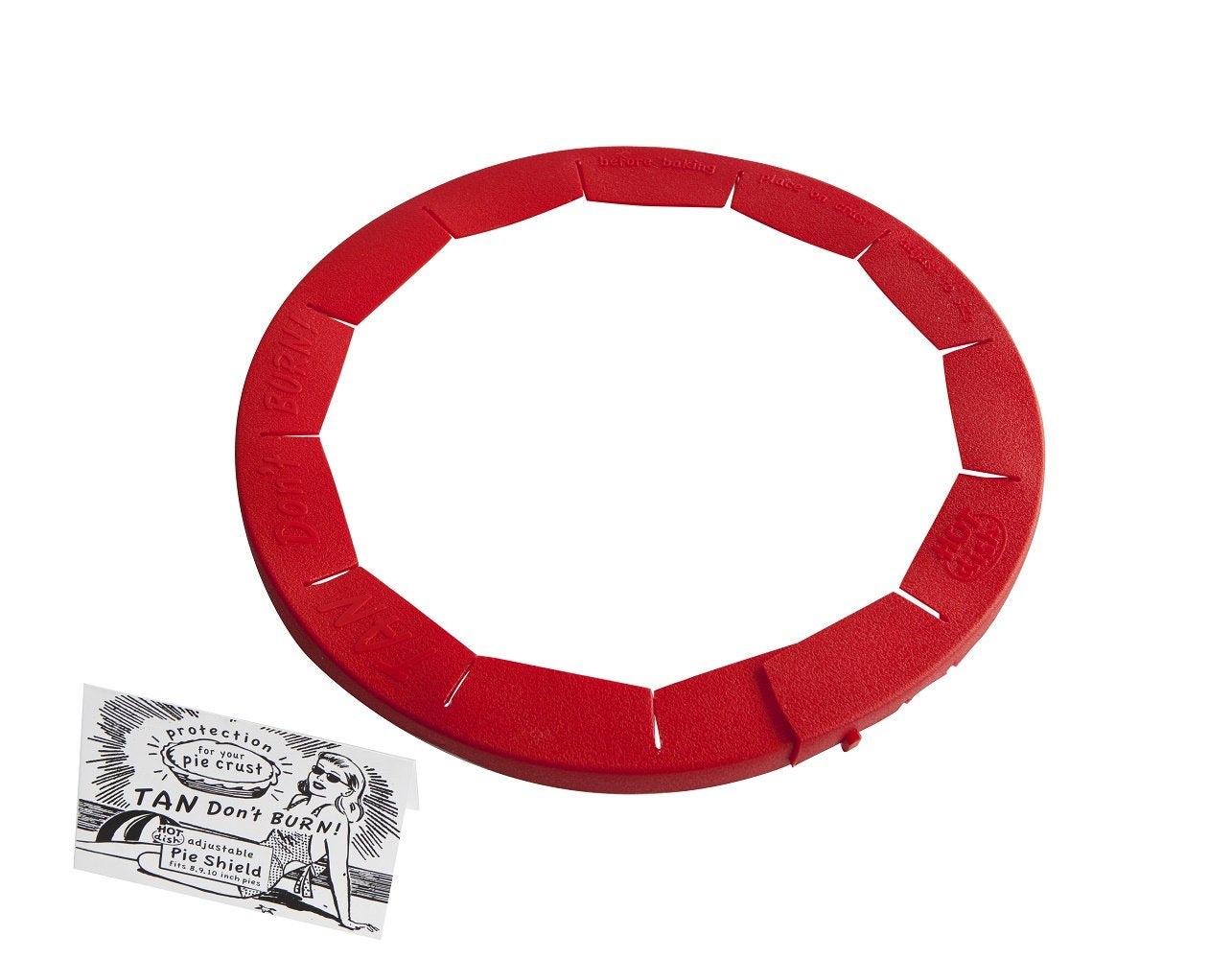 Talisman Designs adjustable pie shield fits most pie pans for versatile use