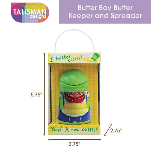 Dishwasher-safe BPA-free plastic Butter Boy for easy cleanup