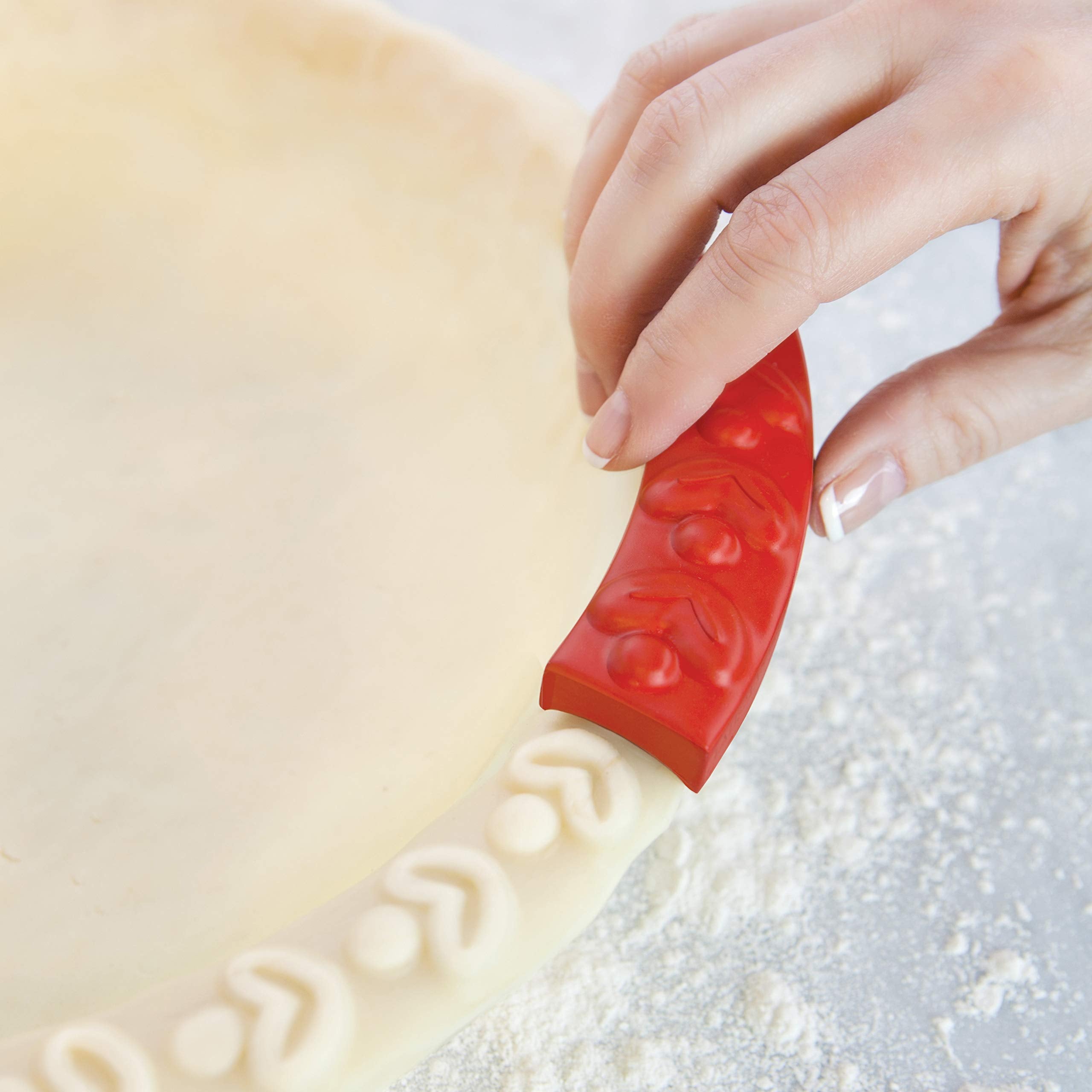 Talisman Designs dishwasher-safe stamps simplify cleanup after pie decorating sessions.