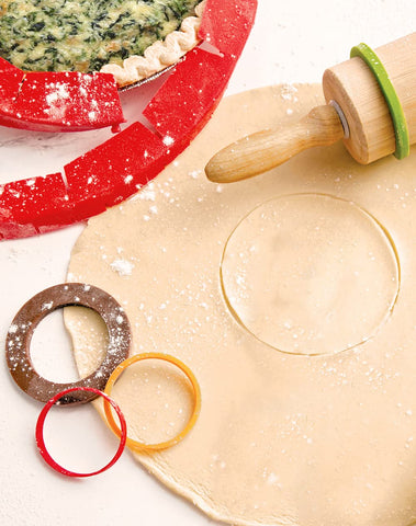Talisman Designs rolling pin bands simplify cleanup and storage
