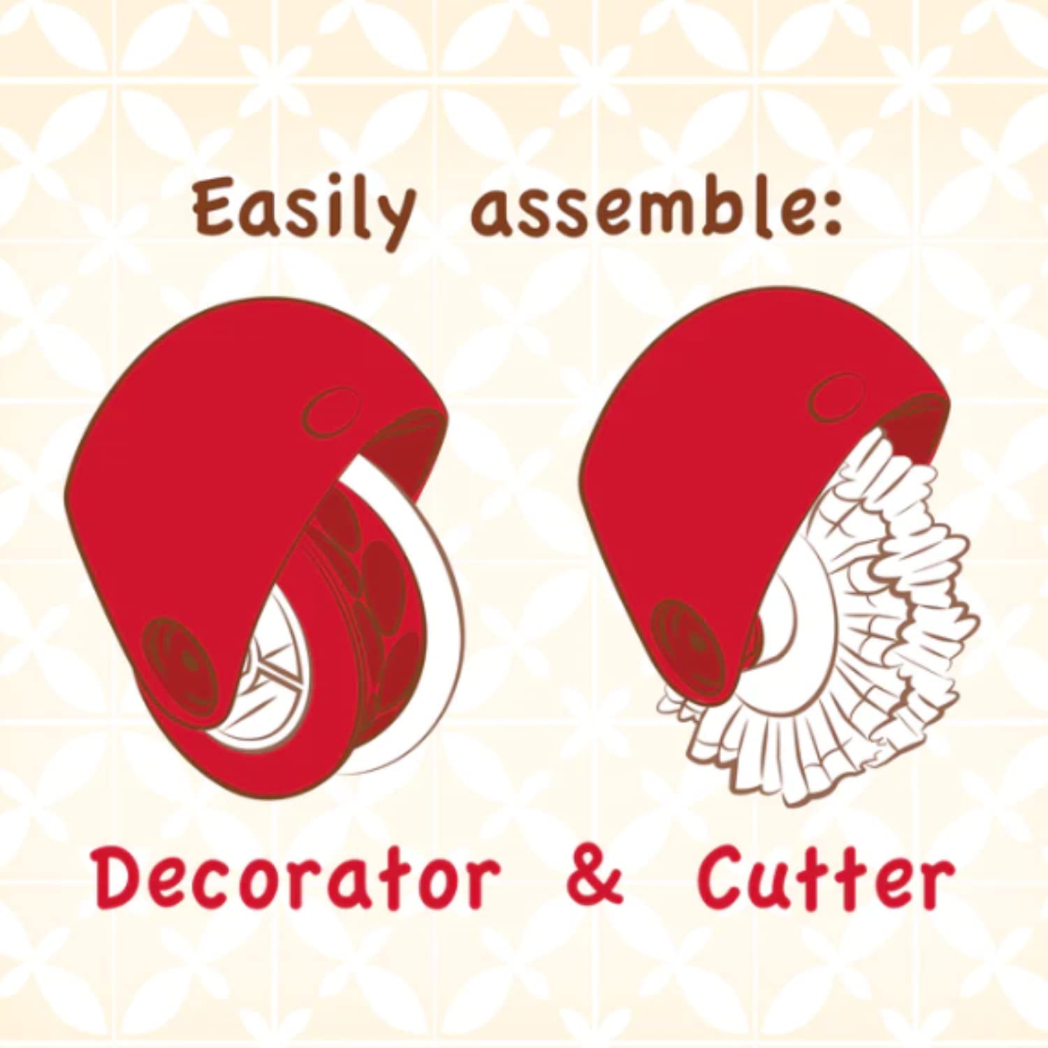 Talisman Designs lattice cutters producing precise pastry lattice