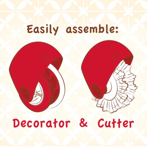 Talisman Designs lattice cutters producing precise pastry lattice