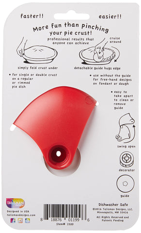 Talisman Designs Pastry Wheel Decorator adds professional flair to your pies.