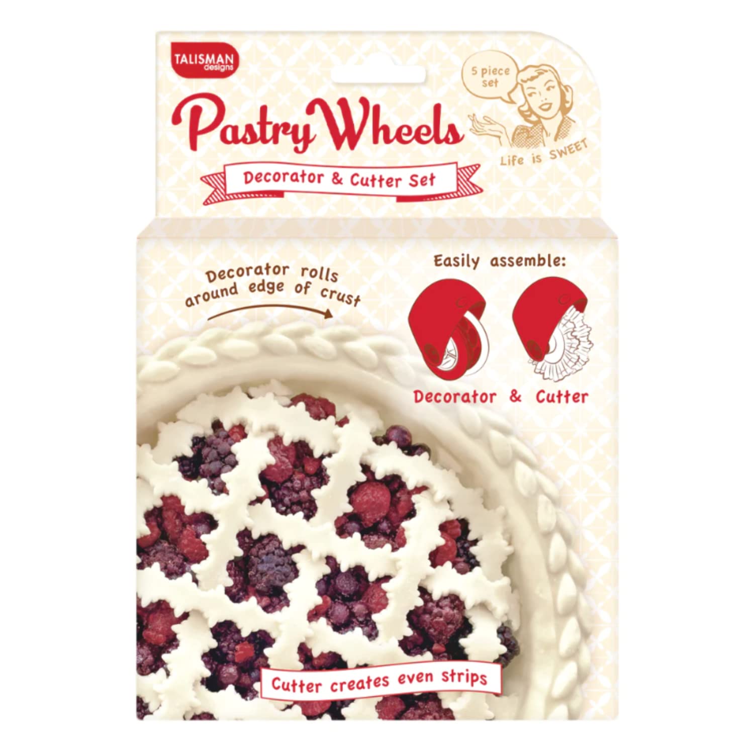 Talisman Designs pastry wheel decorator creating elegant edge accents