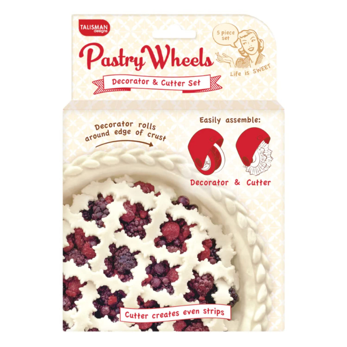 Talisman Designs pastry wheel decorator creating elegant edge accents