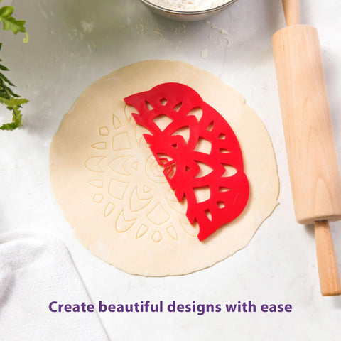 Talisman Designs Pie Top Cutter BPA-free material close-up for safe handling and cleaning