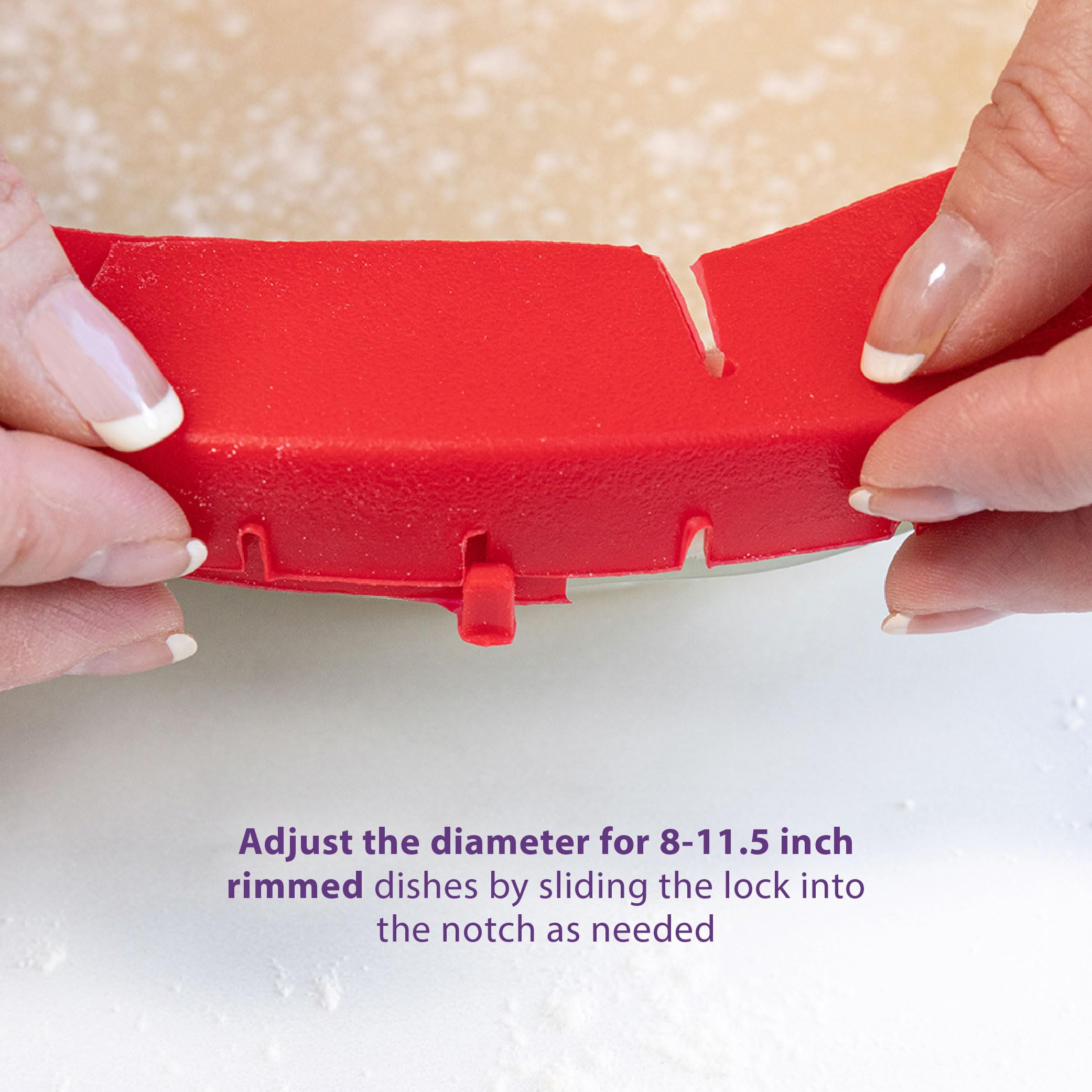 Talisman Designs durable shield stays in place during the bake