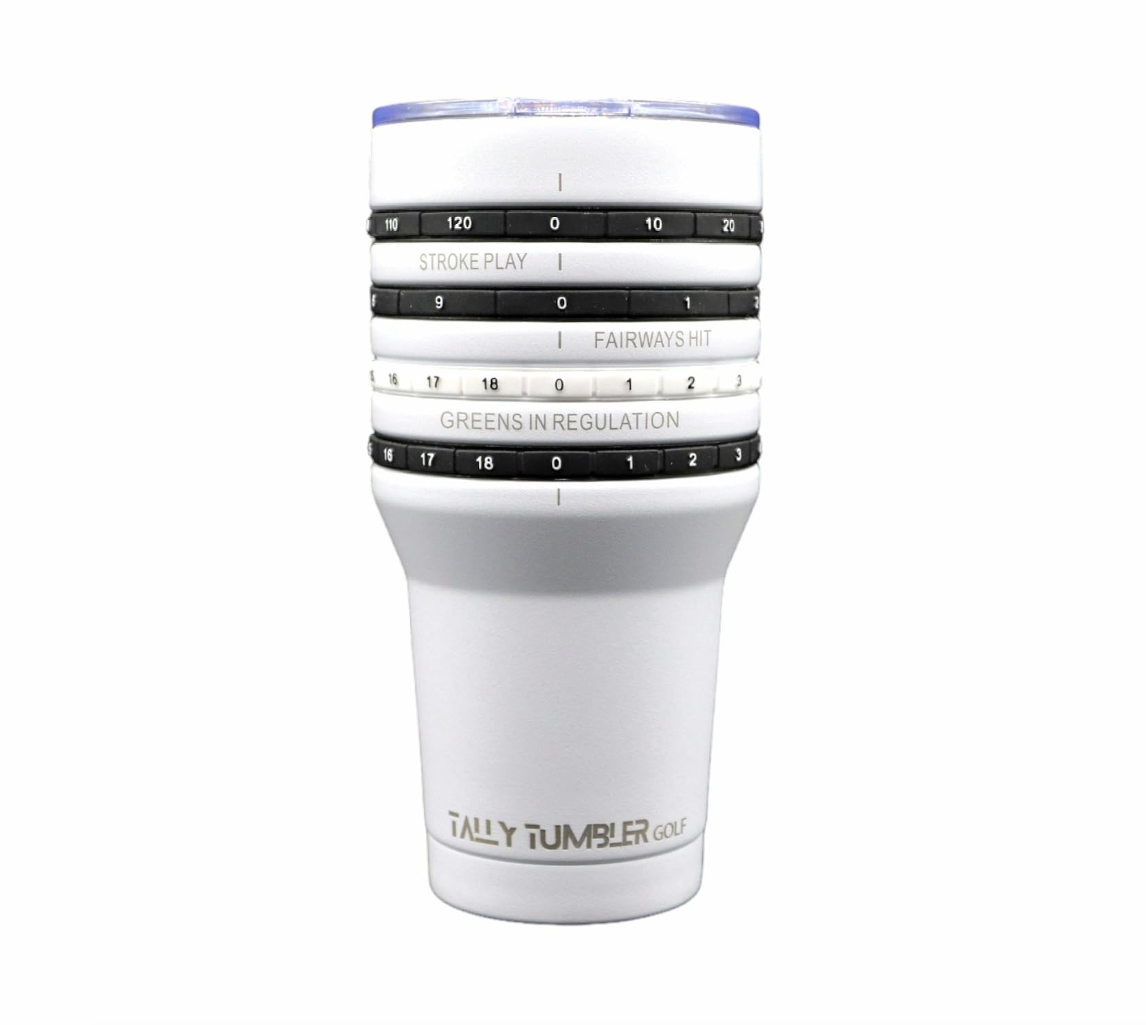 Tally Tumbler golf 30oz front view for steady temperature on the course