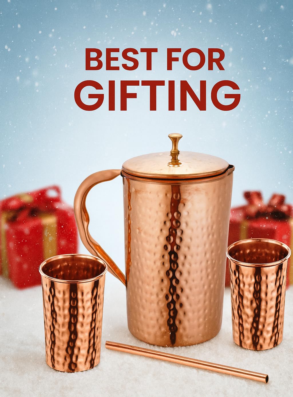 Taluka two tumblers in copper celebrate stylish, reusable drinkware for daily hydration.
