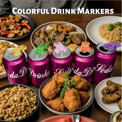 Talulumix CanGuard color-coded-markers help guests identify their drinks quickly.