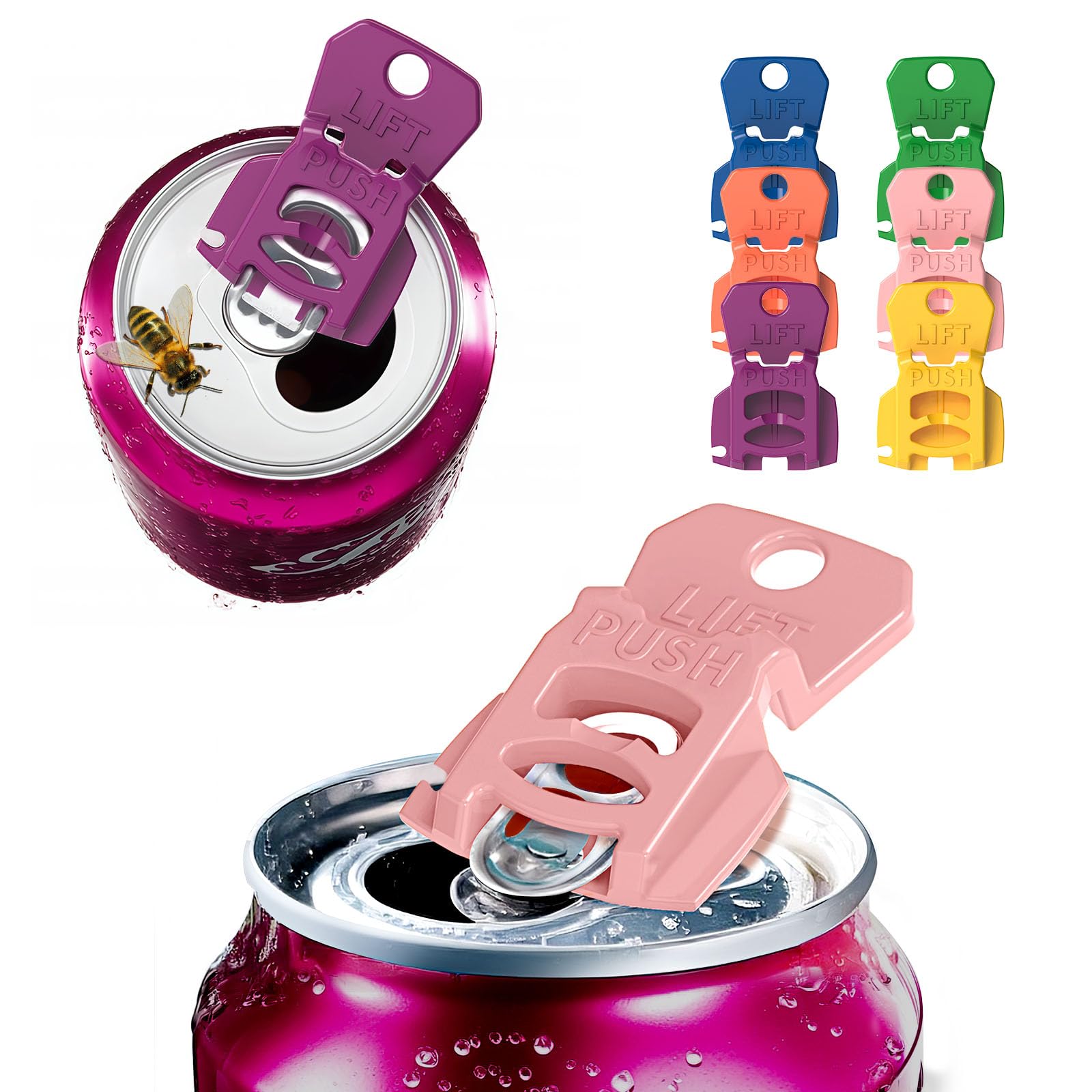 Talulumix CanGuard snap-on-fit lids provide secure coverage for on-the-go cans.