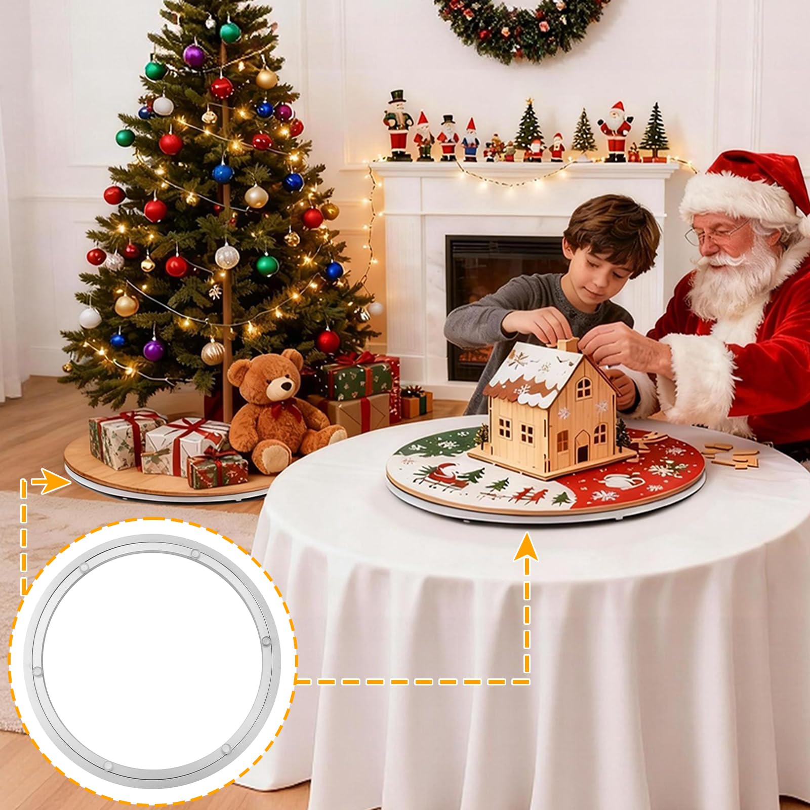 TamBee office storage lazy susan helps quick item retrieval