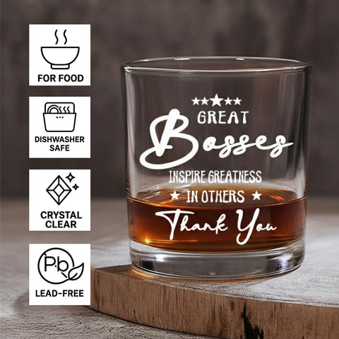 TAMUNBEE boss glass featuring hick-walled design for durability and grip.