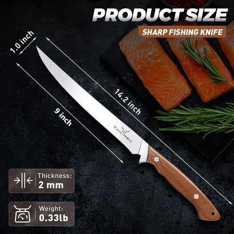 Tan Ren fillet knife ideal for kitchen use and meal prep