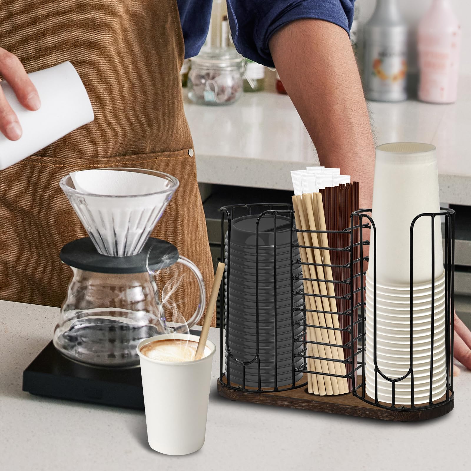 Tanggiteck anti-slip base stabilizes the unit on busy countertops.