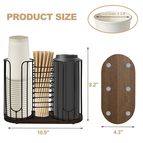 Tanggiteck disposable cups 18oz capacity neatly stored for quick access during busy hours.