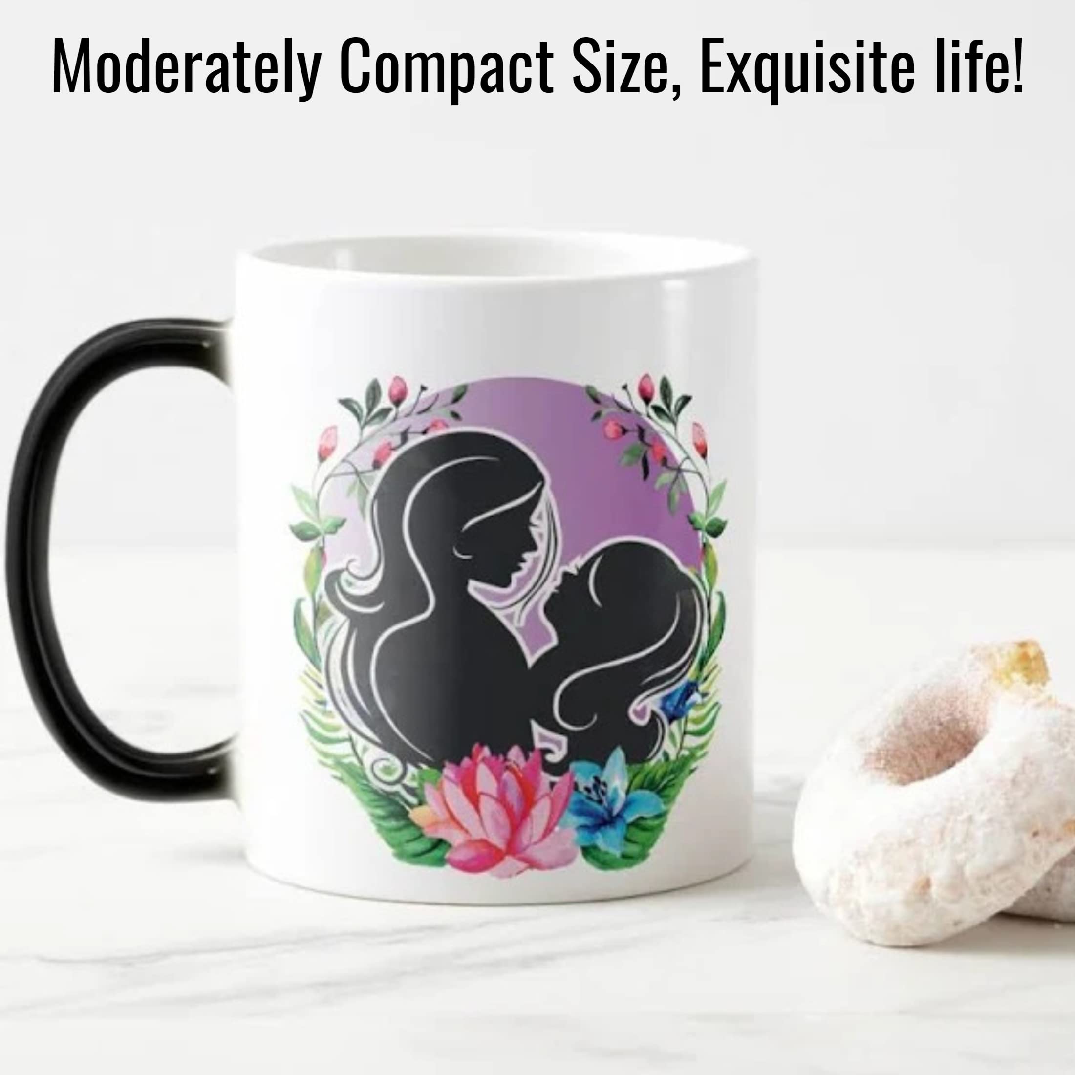 TANGLONG 11oz mug shown with hot beverage, ideal for gifting.