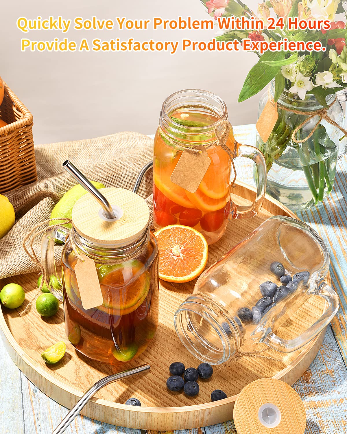 TANGLONG mason jar set shown in packaging ready for gifting or countertop display