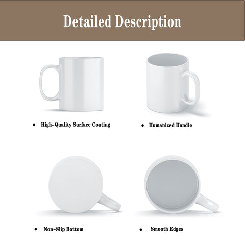 TANGLONG sublimation mug coating closeup showing durable surface for long-lasting prints