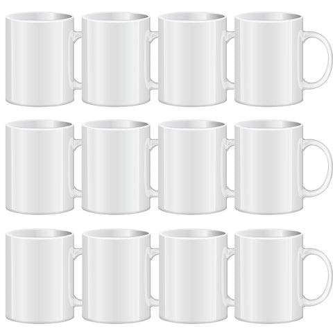 TANGLONG sublimation mug front view with bright white ceramic and bold print potential