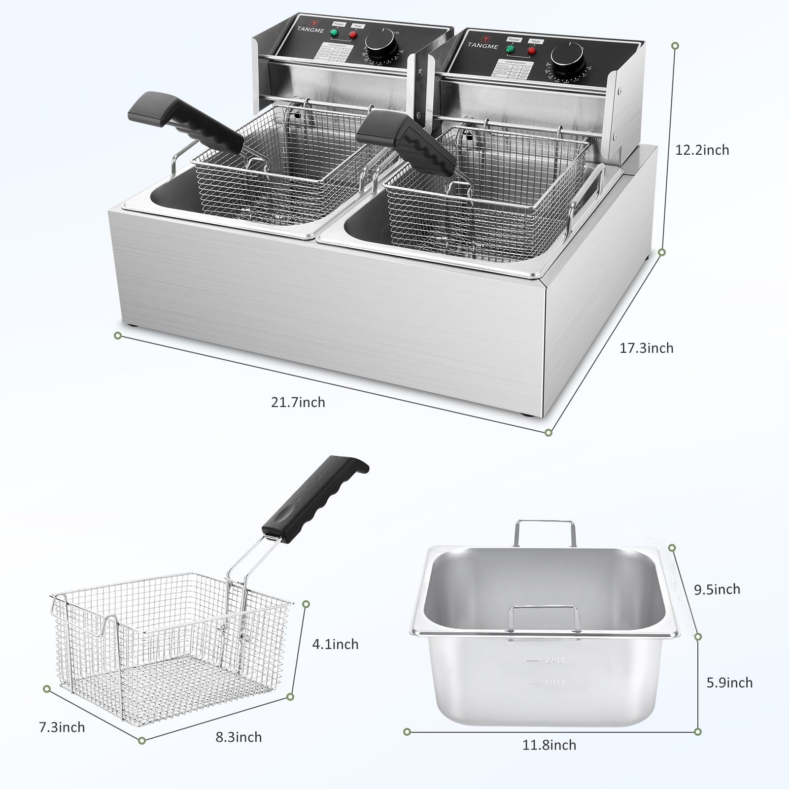 TANGME removable tank aids quick cleaning and maintenance