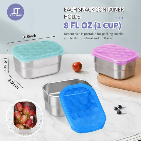 Tanjiae Snack Pro kid-friendly lids easy to open for small hands.