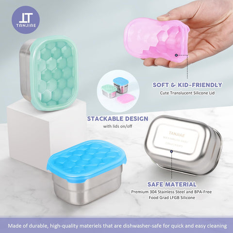 Tanjiae Snack Pro leak-proof lid close-up highlights durable, safe food storage.
