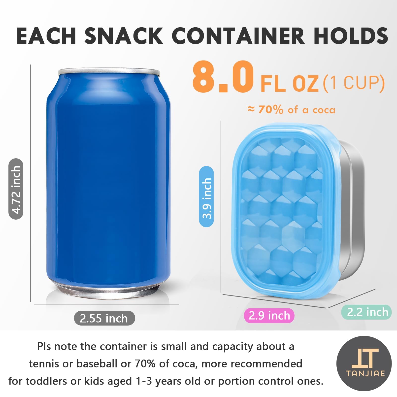 Tanjiae Snack Pro silicone lid close-up demonstrates pure silicone seal for mess-free lunches.