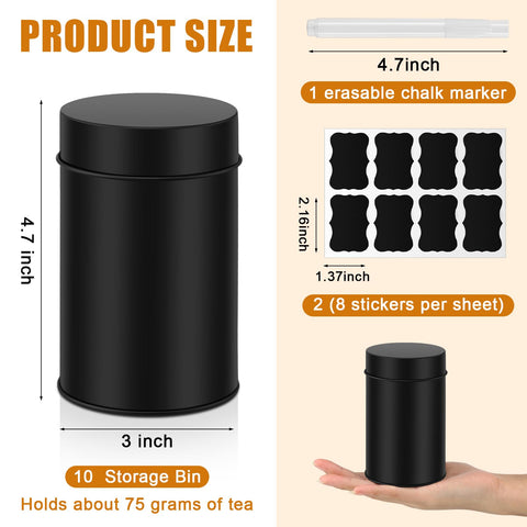 Tanlade tea tin double-seal with inner and outer lids for moisture protection
