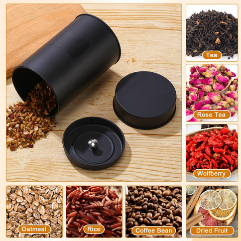 Tanlade tea tin waterproof stickers included for durable labeling