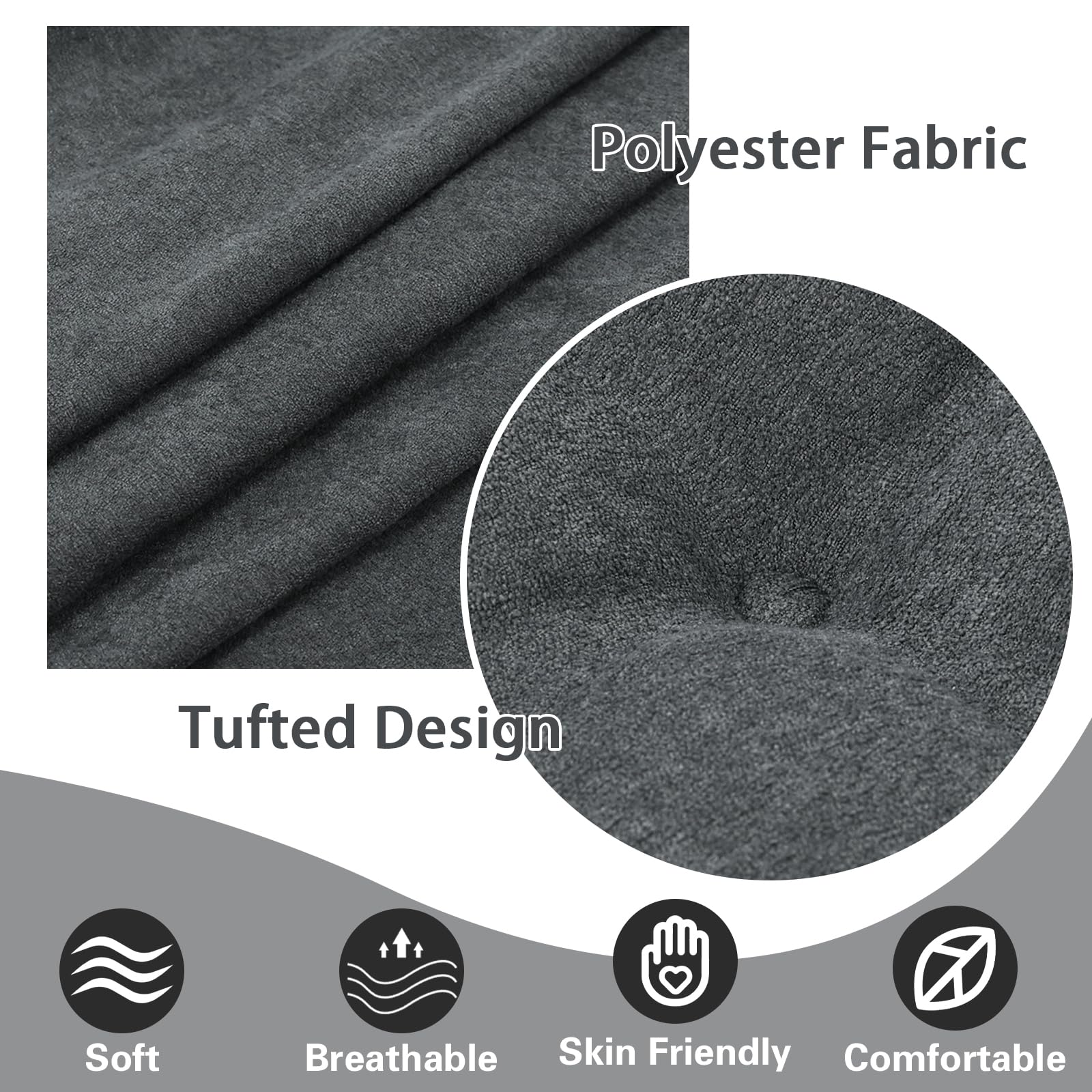TANYOO recliner cushion measures 20x20x5 inches to fit most chairs
