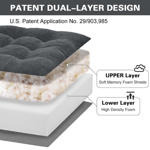 TANYOO dual-layer foam design cushions the body for comfort