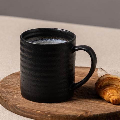 TaoTaojarvie black stripe pattern mug for modern style.