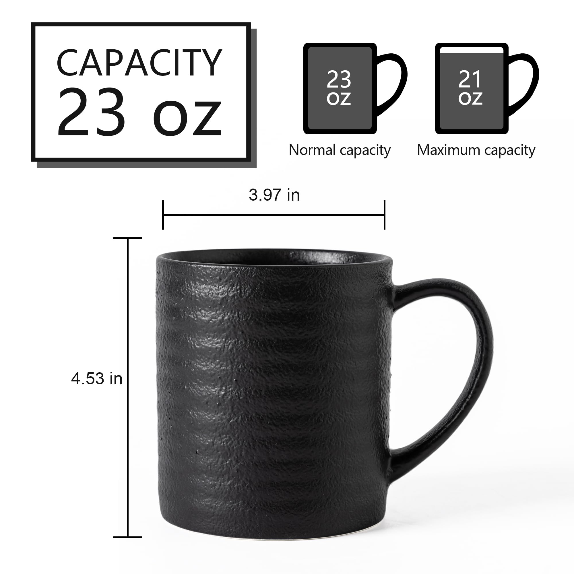 TaoTaojarvie mug with wide bottom design for stability.