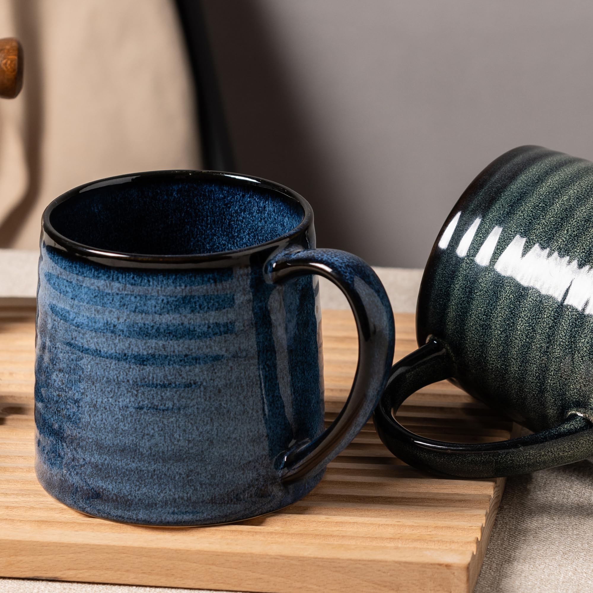 TaoTaojarvie mug displays vintage glaze and artistic finish
